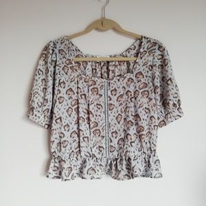 Siena Sky Cropped Top Medium Very light material